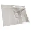 Zlew kuchenny ze stali 1,5 mm jednokomorowy 60 cm z ociekaczem po lewej Nett NS-6045L foto №6