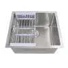 Zlewozmywak kuchenny stalowy jednokomorowy podwieszany 50 cm Nett NS-5045 foto №8