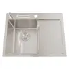 Przeceniony zlewozmywak stalowy z ociekaczem po prawej stronie inox Nett NS-6045R foto №4