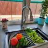 Ociekacz kosz na zlew stal nierdzewna uchwyty czarne Nett KB-3022 foto №3