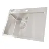 Przeceniony zlewozmywak stalowy z ociekaczem po prawej stronie inox Nett NS-6045R foto №6