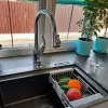 Preceniony ociekacz kosz na zlew stal nierdzewna uchwyty szare Nett KS-3022 foto №4