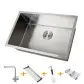 Zestaw zlewozmywak kuchenny i bateria ze stali nierdzewnej NS-6845