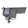Czarny zlewozmywak stalowy jednokomorowy z ociekaczem 80 cm Nett NB-7848R foto №10