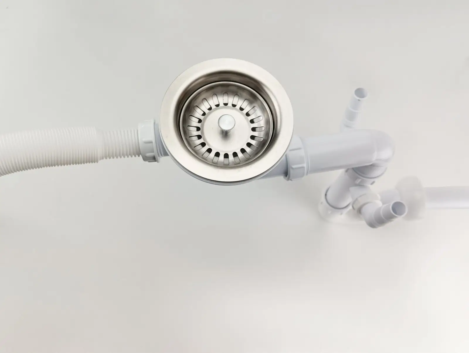 Syfon do zlewu, zmywarki i pralki inox Nett DMS-110