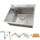 Zestaw zlewozmywak kuchenny i bateria ze stali nierdzewnej NS-5747