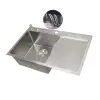 Zlewozmywak kuchenne stalowy jednokomorowy z ociekaczem 80 cm Nett NS-7848R foto №2