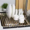Ociekacz/Suszarka mata na zlew złota 45x36 cm ze stali Nett KG-16(45) foto №3