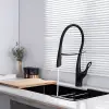 Nowoczesna bateria kuchenna z elastyczną wylewką czarna Nett SWB-52 foto №4