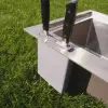 Czarny zlewozmywak ze stali nierdzewnej z powłoką PVD 1,5 mm Nett NB-5747 foto №12