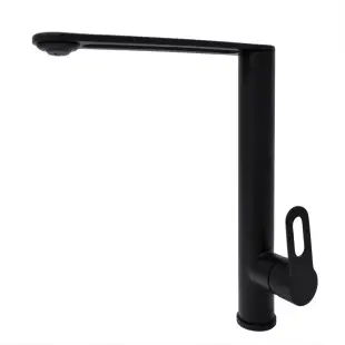 Czarna bateria do zlewozmywaka wykonana ze stali nierdzewnej Nett OB-30 foto