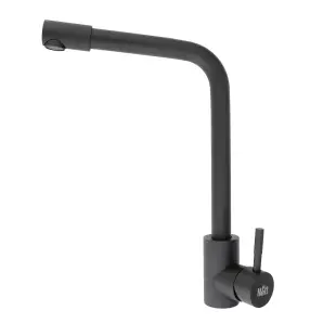 Bateria kuchenna zlewowa czarna ze stali nablatowa Nett WB-33 foto