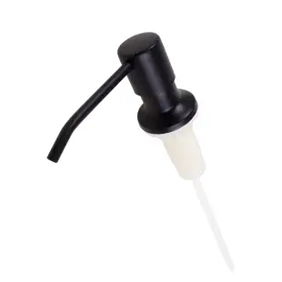 Dozownik wpuszczany do zlewu na płyn do naczyń czarny mat Nett DBM-300 foto