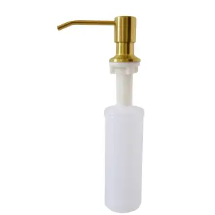 Dozownik wpuszczany do zlewu na płyn do naczyń złoty ze stali Nett DG-300 foto