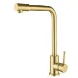 Złota bateria kuchenna ze stali do zlewozmywaków nowoczesna Nett WG-33