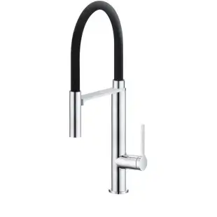 Bateria kuchenna z elastyczną wylewką nowoczesna na zlew Nett GH-48 foto