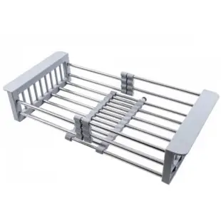 Ociekacz kosz na zlew stal nierdzewna uchwyty szare Nett KS-3022 foto