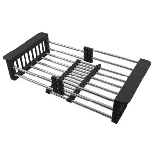 Ociekacz kosz na zlew stal nierdzewna uchwyty czarne Nett KB-3022 foto