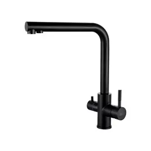 Czarna bateria kuchenna na 4 wody Nett FBB-33 foto