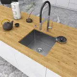 Zlewozmywak kuchenny stalowy jednokomorowy podwieszany 50 cm Nett NS-5045