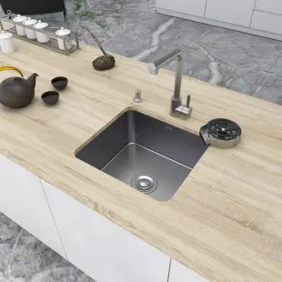 Zlewozmywak ze stali nierdzewnej 46 cm podwieszany inox Nett NS-4643 foto