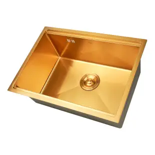 Złoty zlewozmywak kuchenny podwieszany plastry miodu Nett NGS-5742 foto