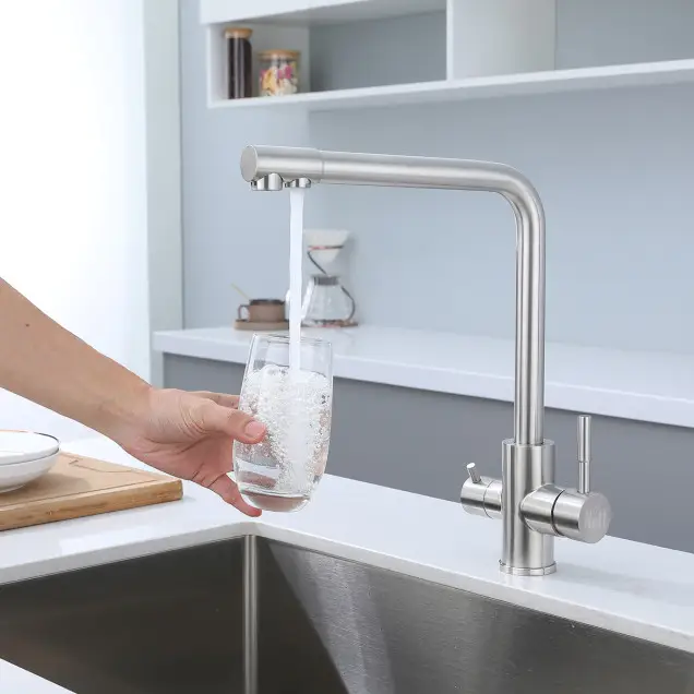 Bateria kuchenna trójdrożna do filtra ze stali inox Nett FS-33 foto