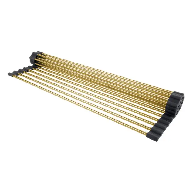Ociekacz/Suszarka mata na zlew złota 37x33 cm ze stali Nett KG-19(37) foto