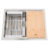 Zestaw zlewozmywak kuchenny i bateria ze stali nierdzewnej NS-5742 foto №2